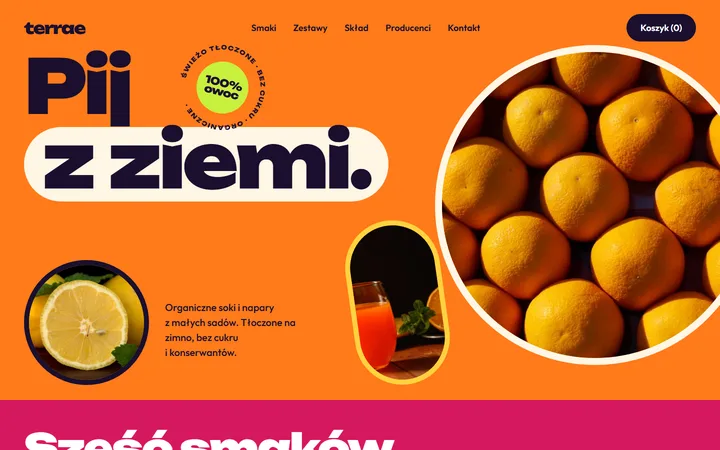 Wzorcowa witryna: bio napoje